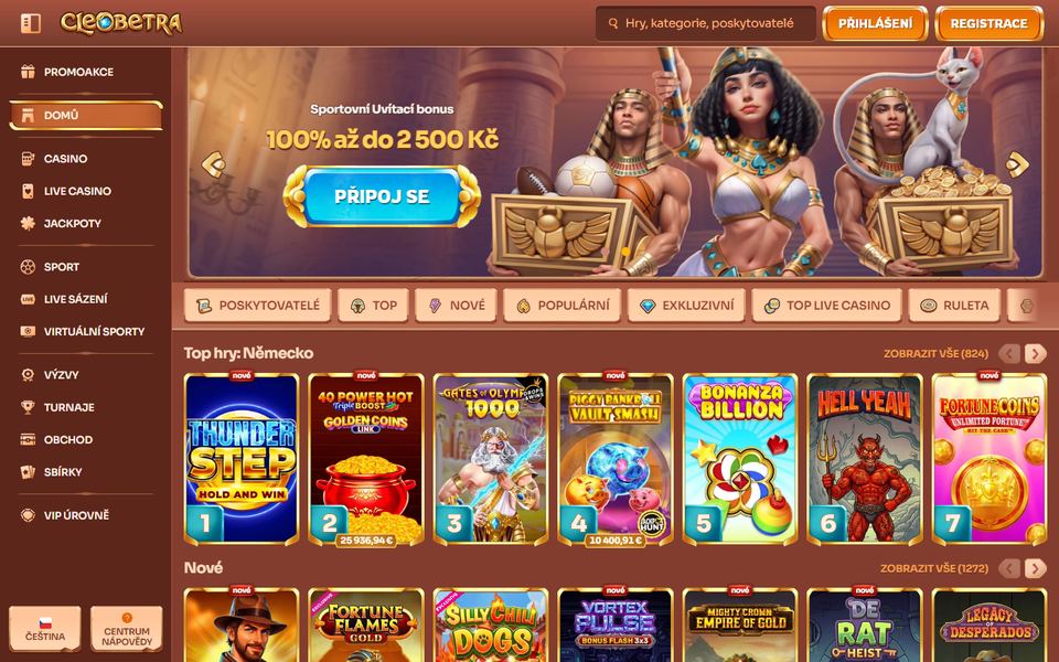 Cleobetra Casino — lobby